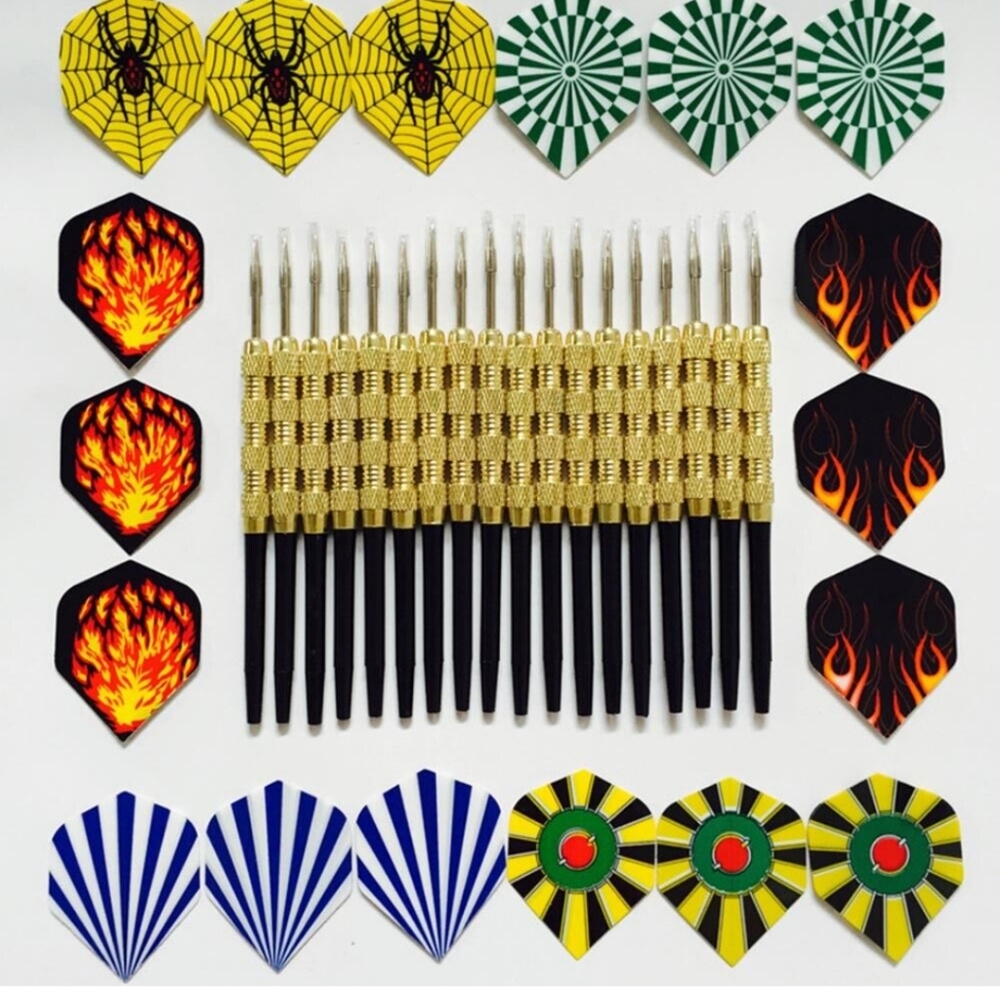 18 Darts with 6 flight styles (3 of each style) 150mm (w/flight)